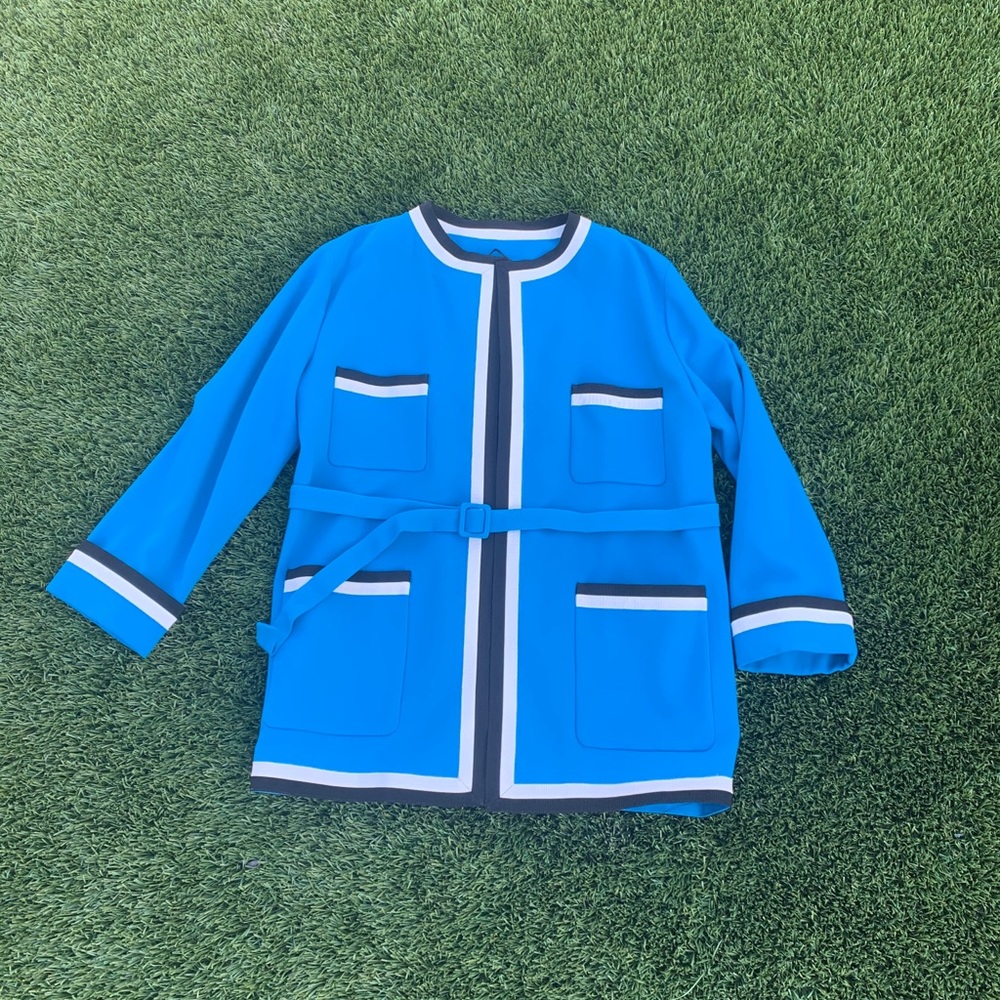 Gucci Belted Overcoat with Gross-Grain Ribbon Trim